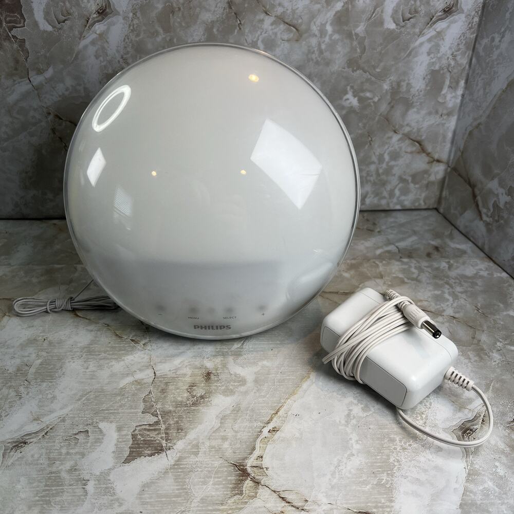 Philips HF3520 Wake Up Light Sunrise Alarm Clock Nature Sounds Sleep Hygiene